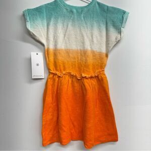 Sovereign Code Girls Short Sleeve Monroe Ombre Dress Seafoam/Orange